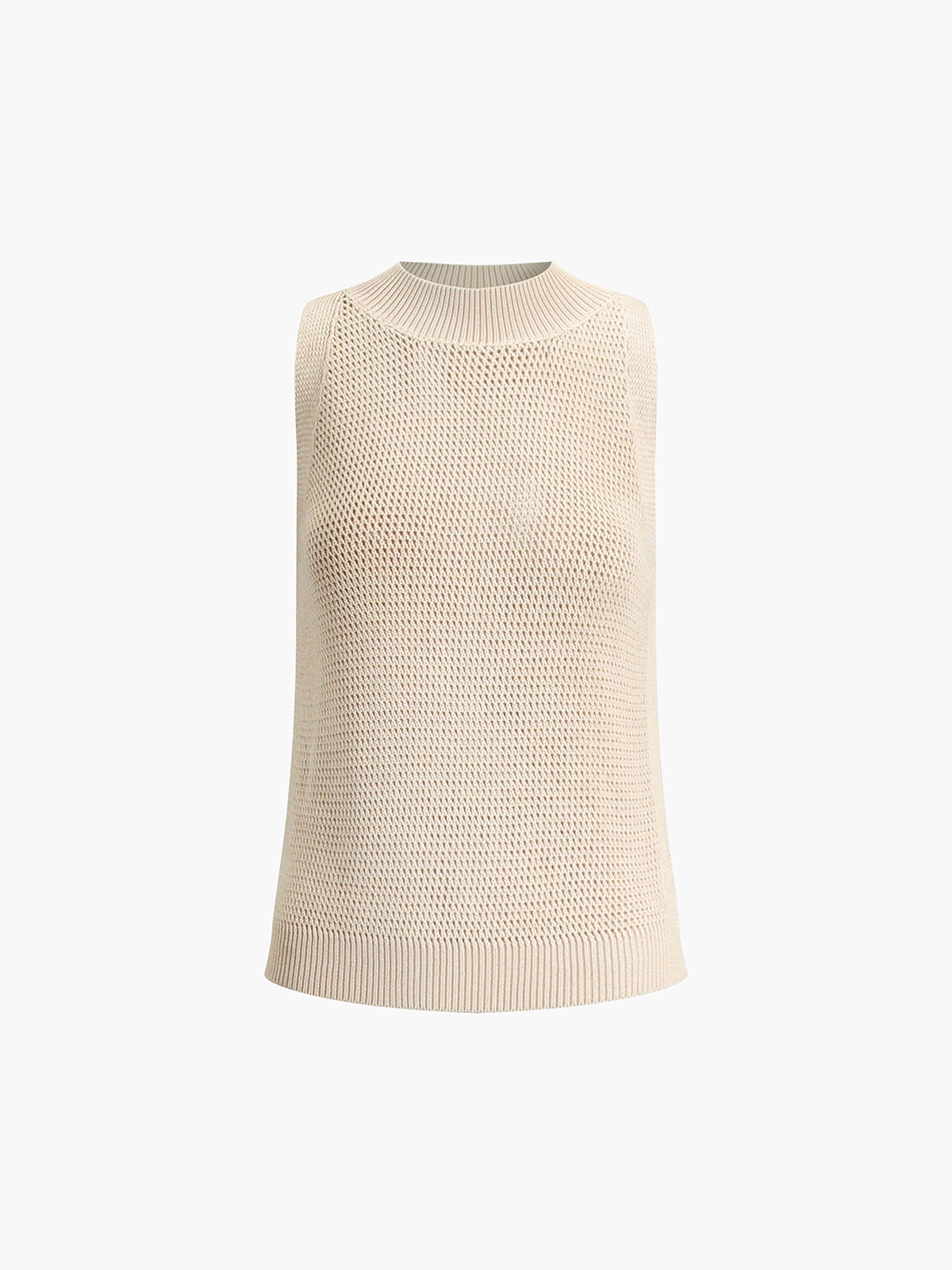Knit Hollow Solid Tank Top Modehuis-Nederland