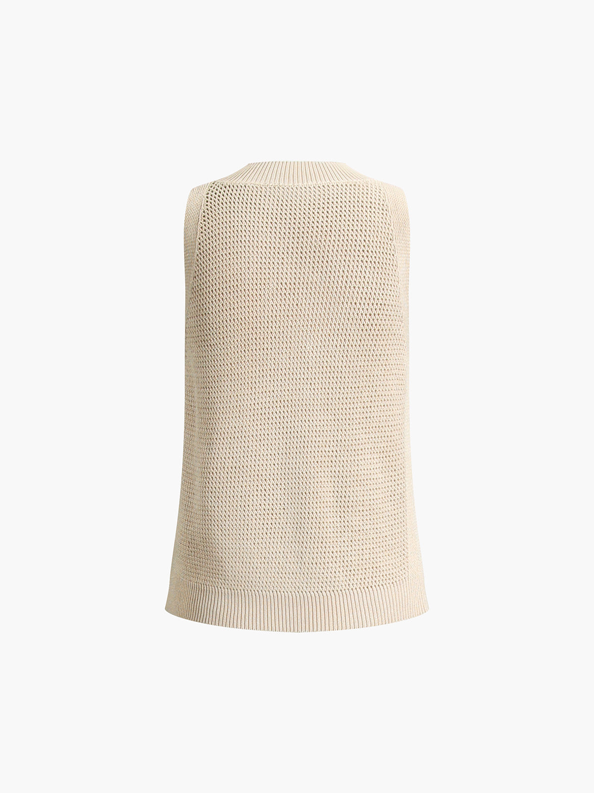 Knit Hollow Solid Tank Top Modehuis-Nederland