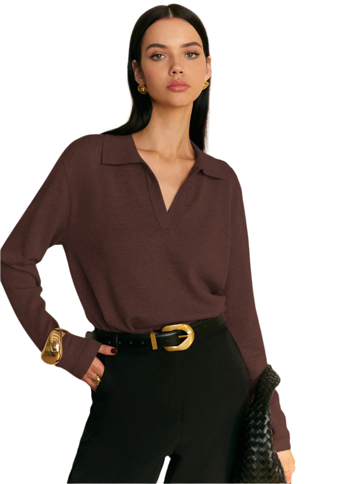 Leisure Collared Pullover Sweater Modehuis-Nederland