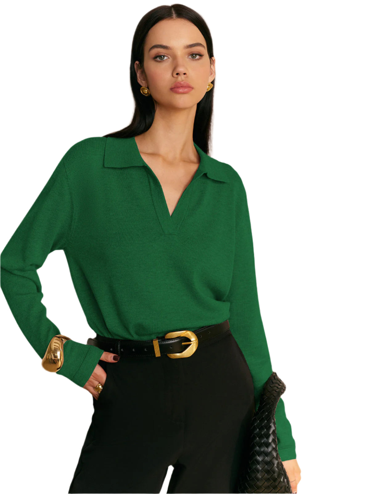 Leisure Collared Pullover Sweater Modehuis-Nederland