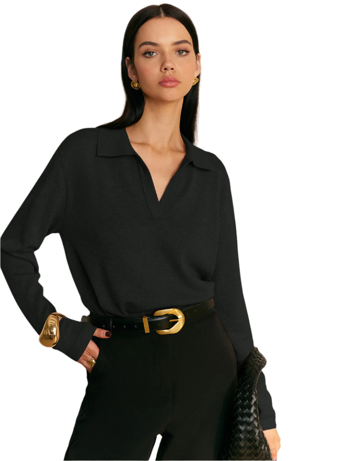 Leisure Collared Pullover Sweater Modehuis-Nederland