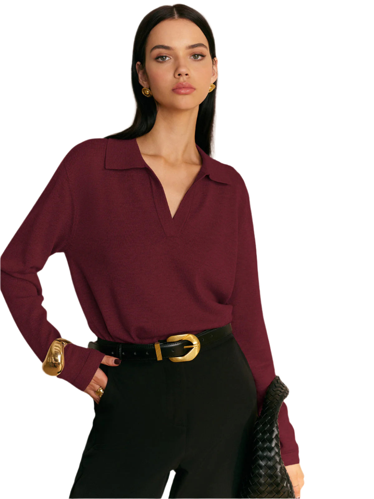 Leisure Collared Pullover Sweater Modehuis-Nederland