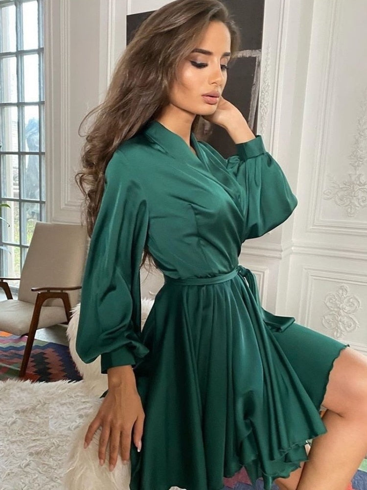 MegansDress I Satijnen Jurk Voor Dames Modehuis-Nederland