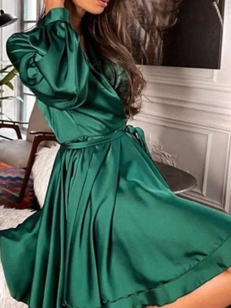 MegansDress I Satijnen Jurk Voor Dames Modehuis-Nederland