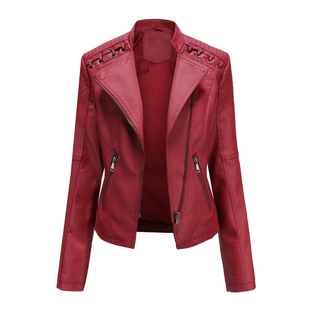 Dames faux leren bikerjack voor een gedurfde look – Roxanne Modehuis-Nederland