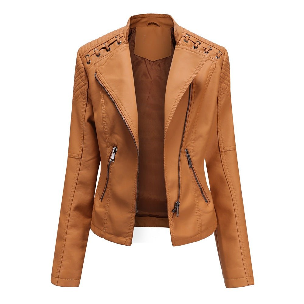 Dames faux leren bikerjack voor een gedurfde look – Roxanne Modehuis-Nederland