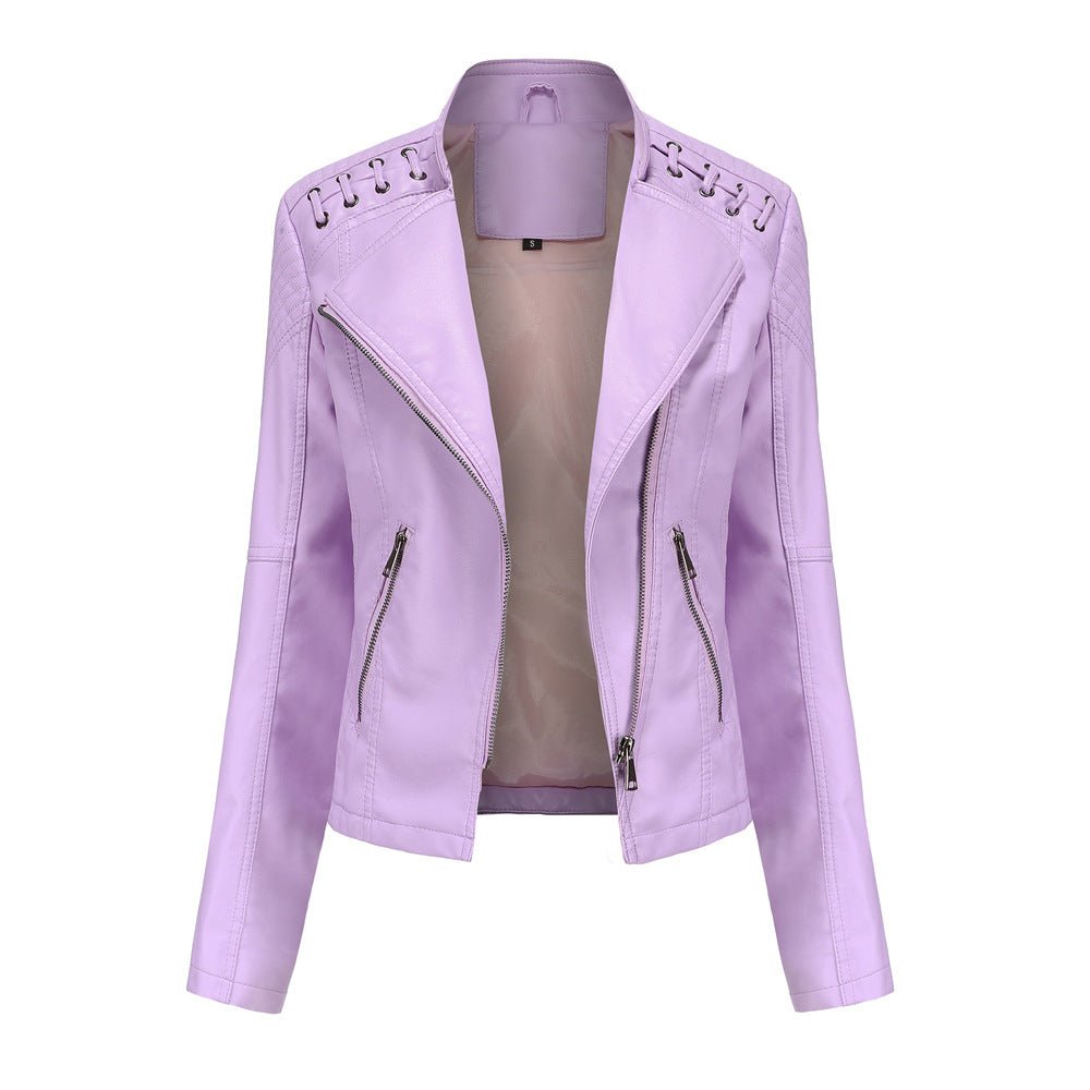 Dames faux leren bikerjack voor een gedurfde look – Roxanne Modehuis-Nederland