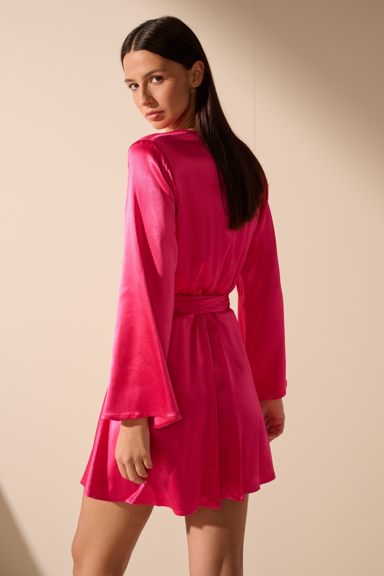 OSCAR THE COLLECTION - KLEED - ZYA DRESS - RASPBERRY Modehuis-Nederland