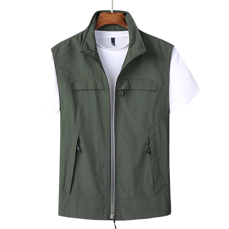 Short-sleeve cardigan vest for men Modehuis-Nederland