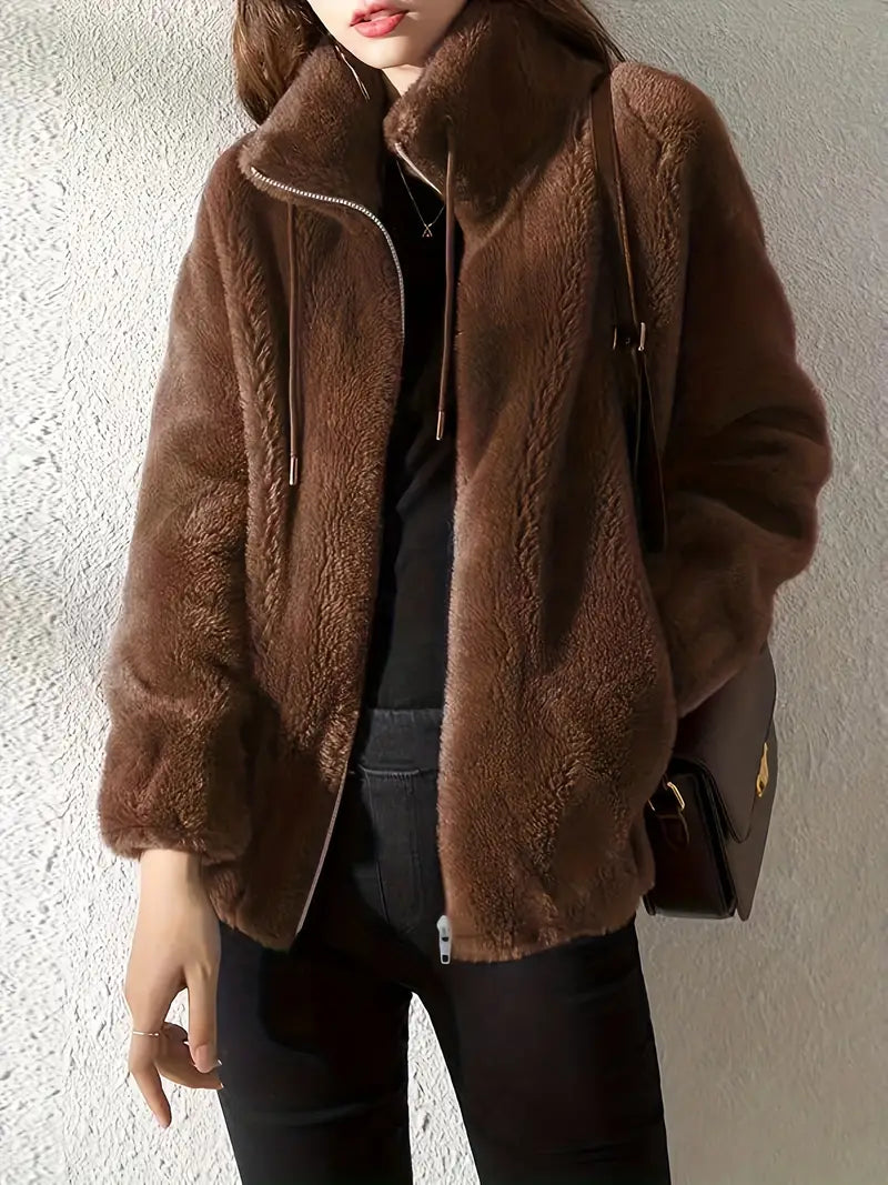 Damen Modischer Teddy Mantel | Warme Modehuis-Nederland