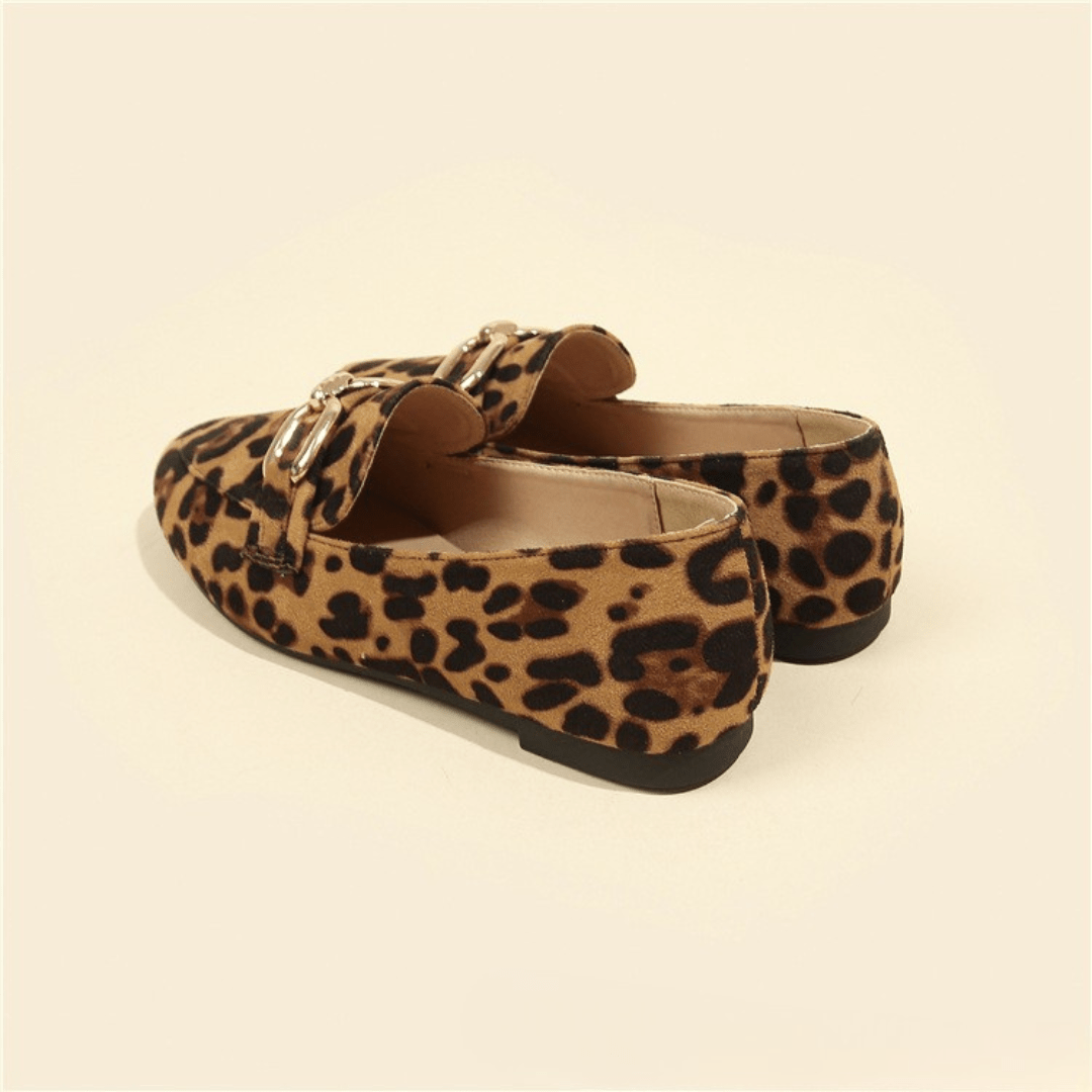 Siena – Loafer mit Animal Print & Gold-Detail Modehuis-Nederland