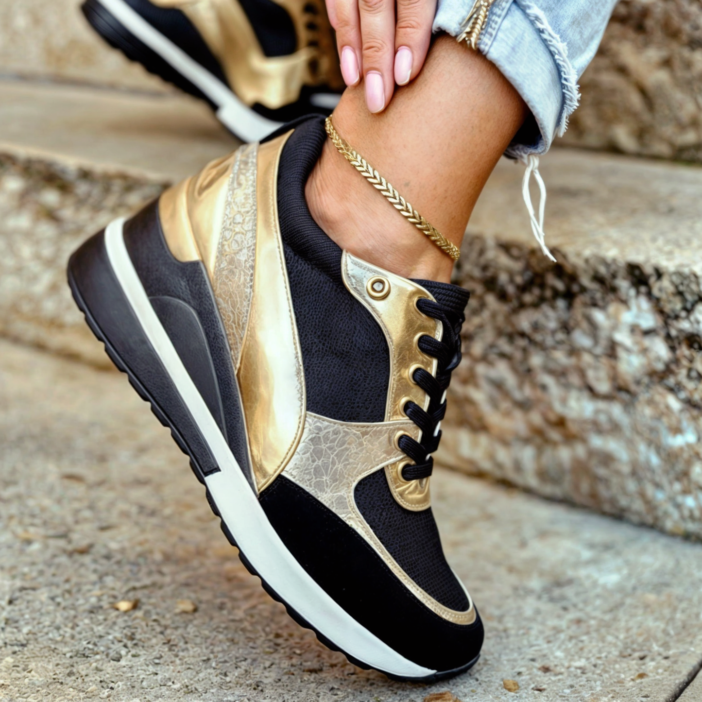 Orthopedische Sneakers met Verhoging voor Comfort en Stijl – Eva Modehuis-Nederland