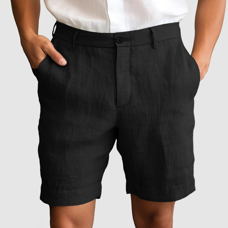 Heren Casual Katoenen Linnen Shorts Modehuis-Nederland