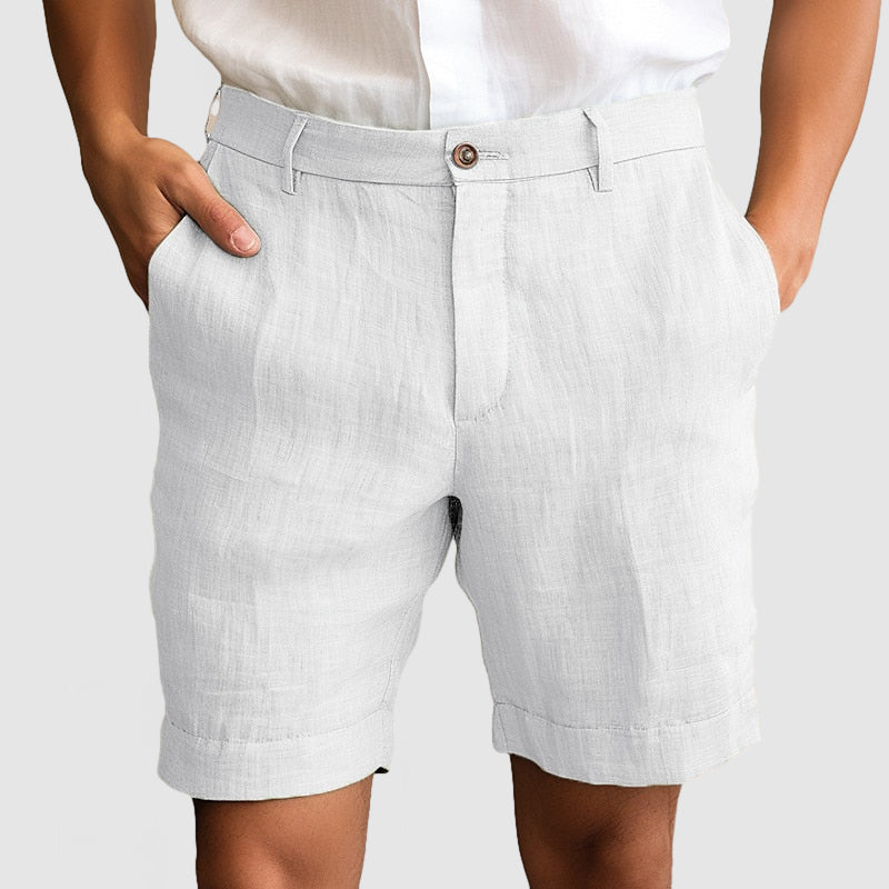 Heren Casual Katoenen Linnen Shorts Modehuis-Nederland