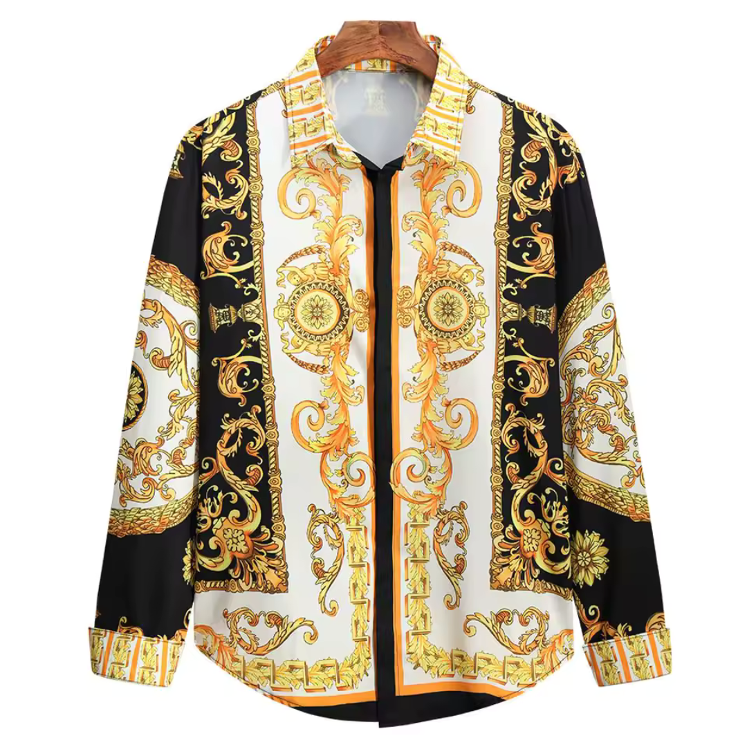 Quinten | Heren blouse met lange mouwen en klassieke kraag Modehuis-Nederland