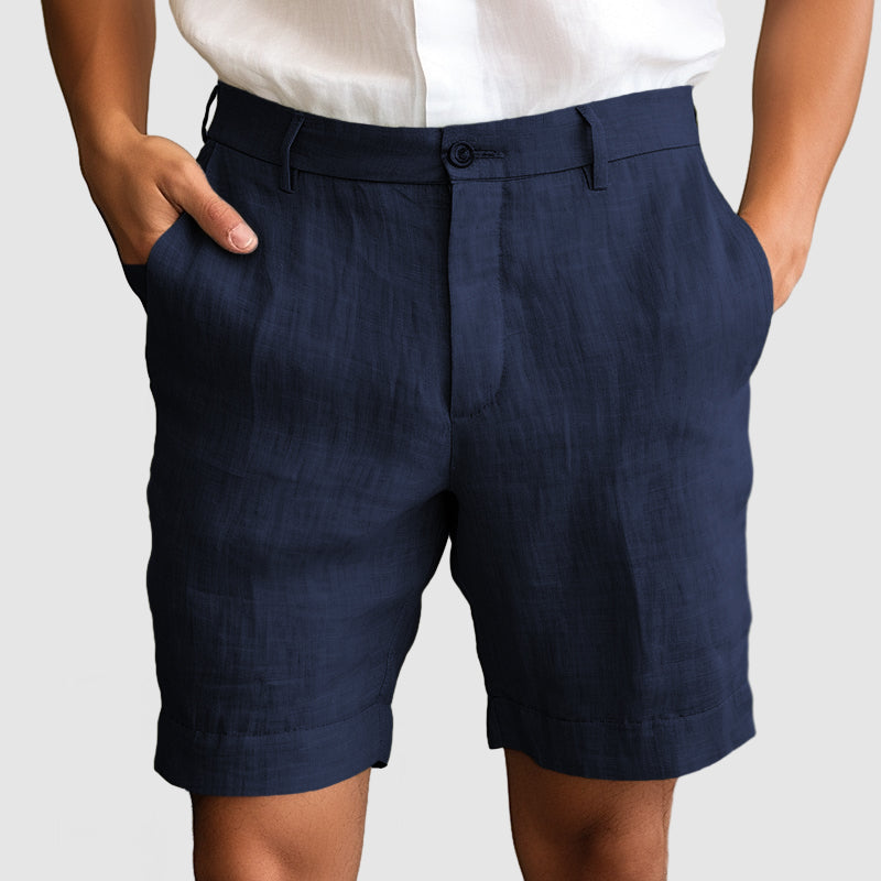Heren Casual Katoenen Linnen Shorts Modehuis-Nederland