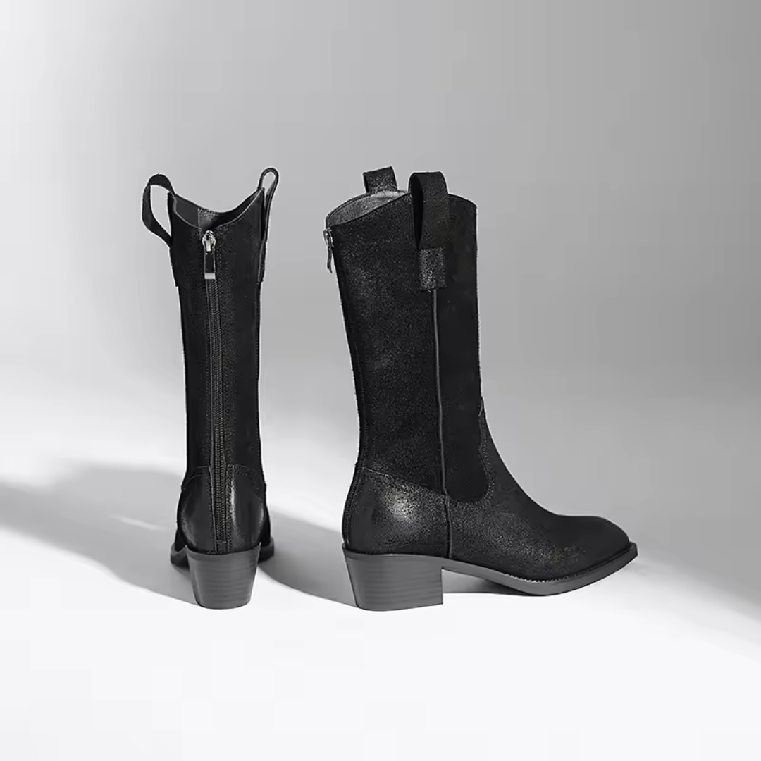 Roosy | Dames western mid-calf laarzen Modehuis-Nederland