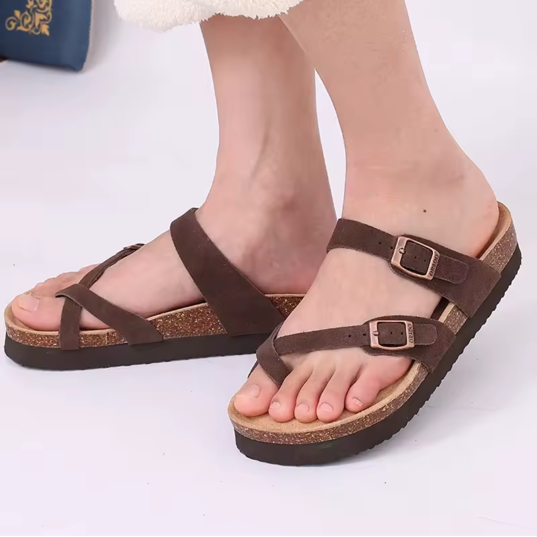 Rubyn | Unisex instap sandalen met dubbele band en gevormd voetbed Modehuis-Nederland