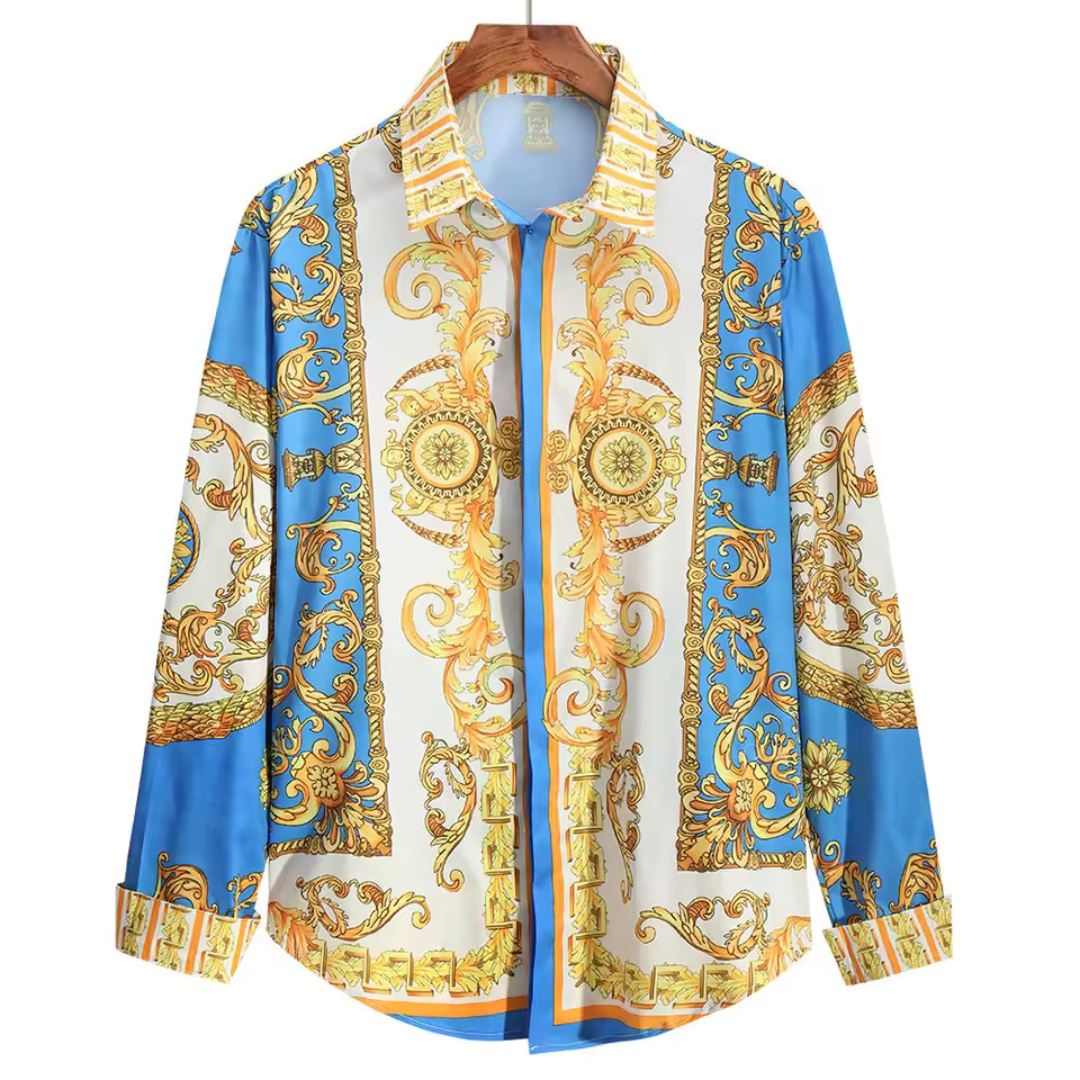 Quinten | Heren blouse met lange mouwen en klassieke kraag Modehuis-Nederland