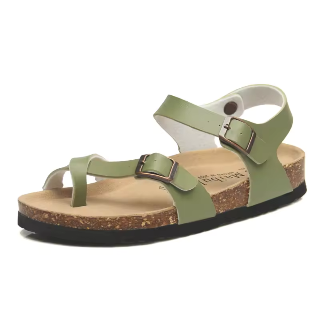 Romina | Dames sandalen met open teen, enkelband en verstelbare gespen Modehuis-Nederland
