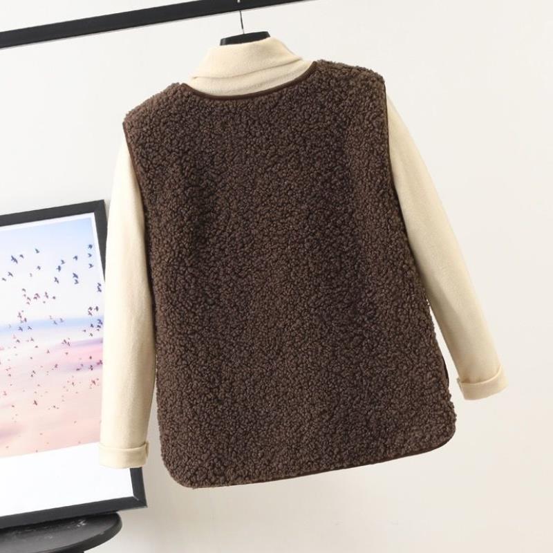 Kuscheliger Damen-Teddy-Weste | Kurz Modehuis-Nederland