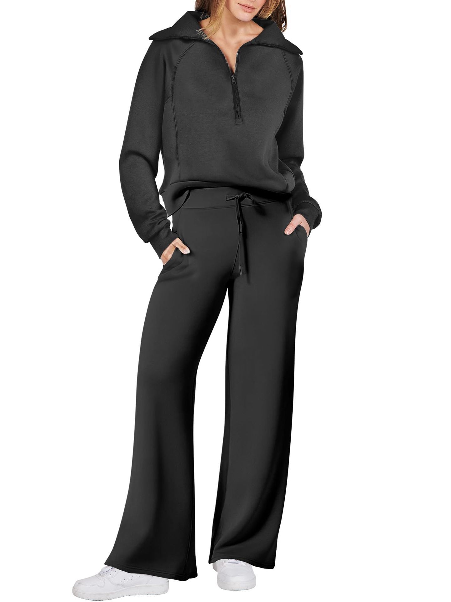 Stijlvolle lounge set met lange mouwen – Berken Modehuis-Nederland