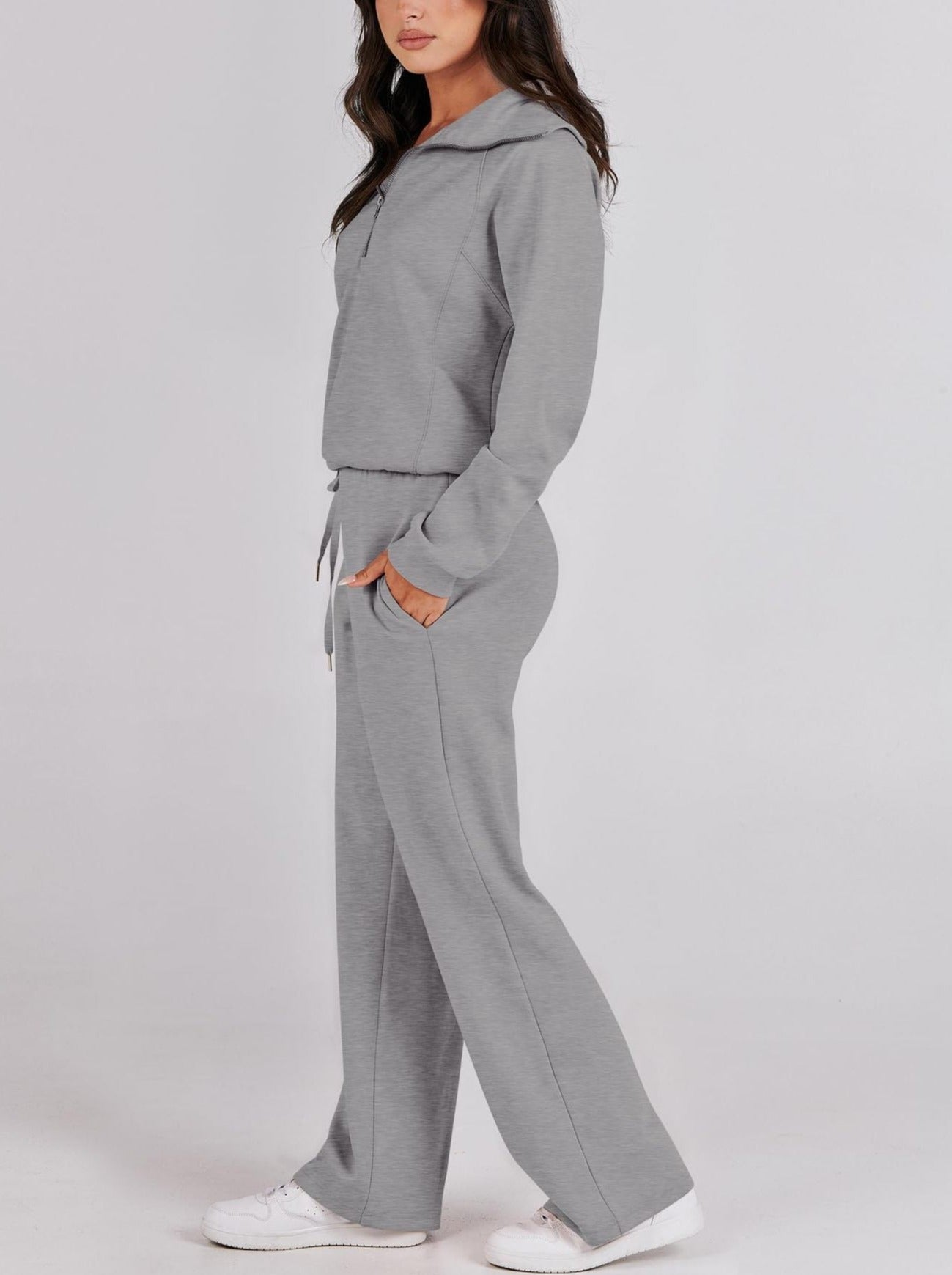 Stijlvolle lounge set met lange mouwen – Berken Modehuis-Nederland