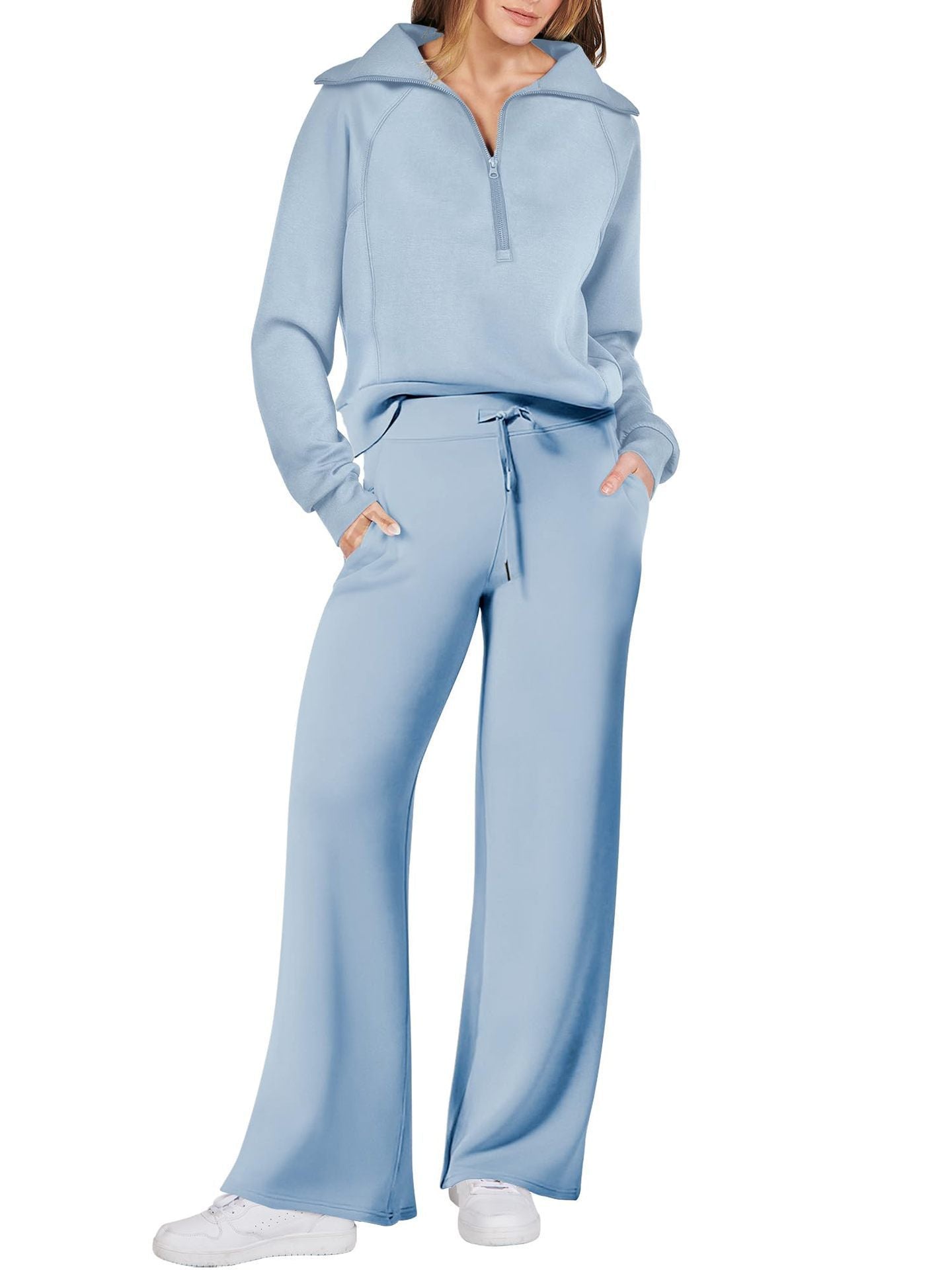 Stijlvolle lounge set met lange mouwen – Berken Modehuis-Nederland