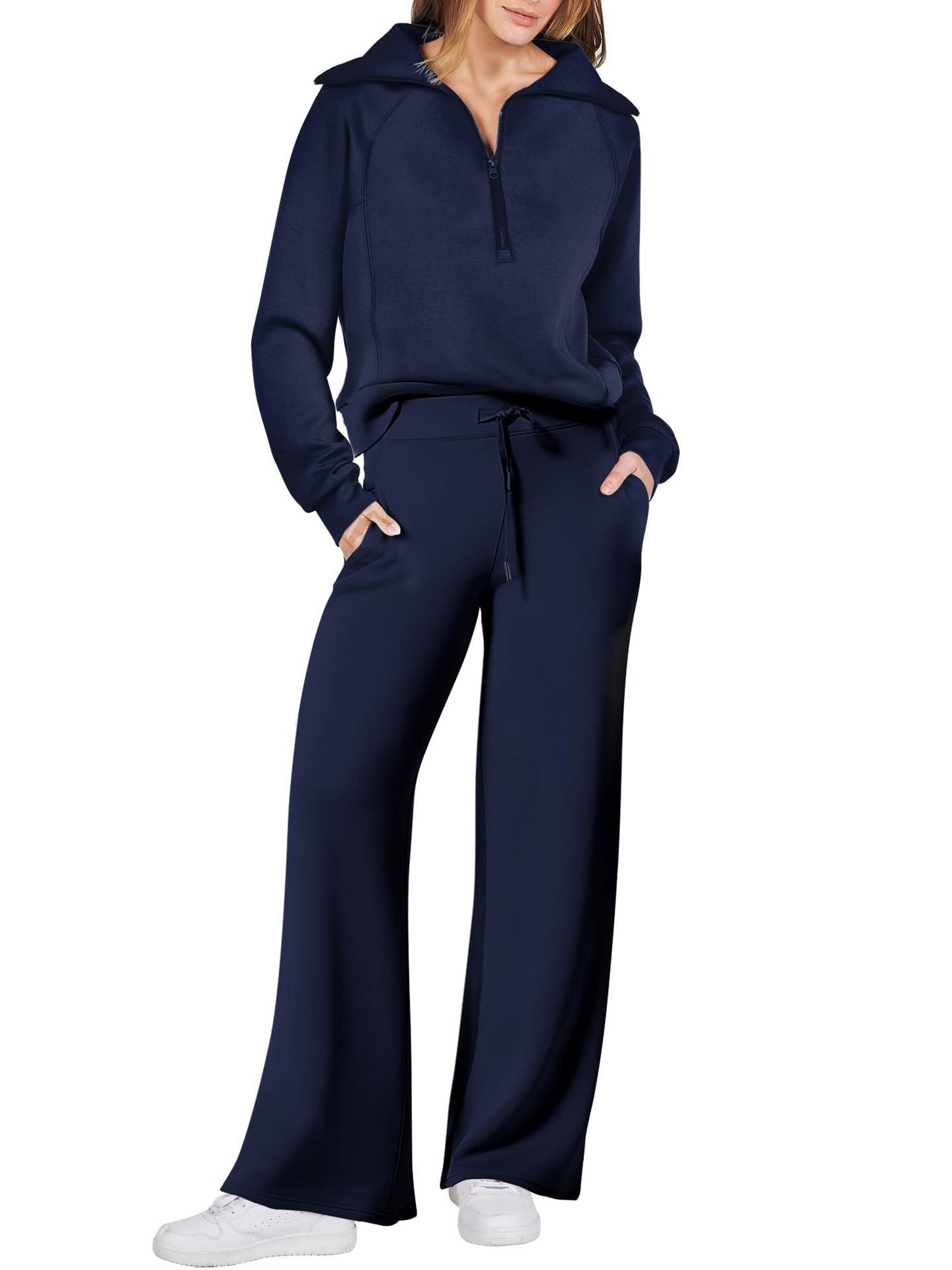 Stijlvolle lounge set met lange mouwen – Berken Modehuis-Nederland