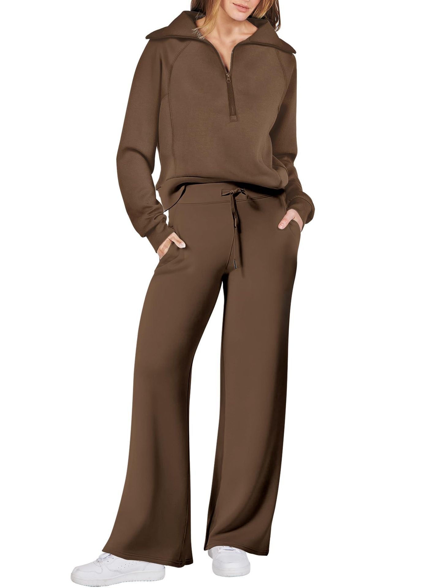 Stijlvolle lounge set met lange mouwen – Berken Modehuis-Nederland
