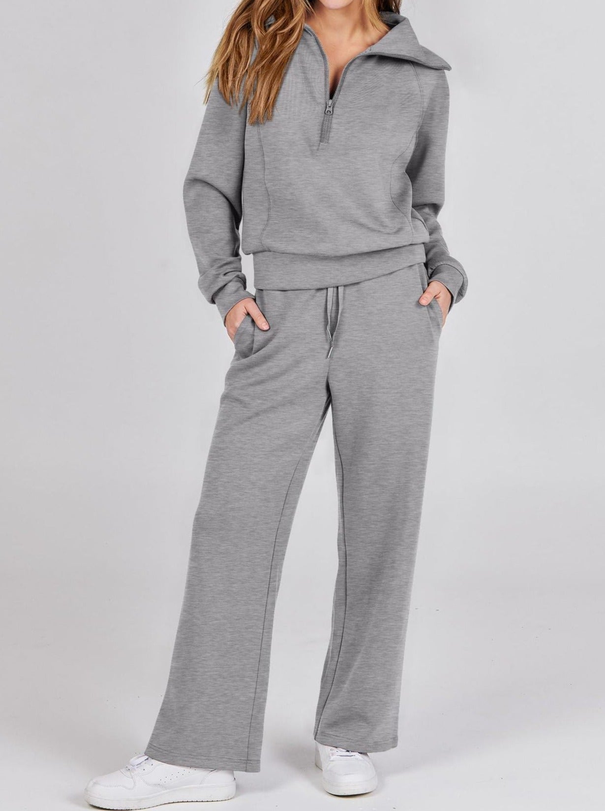 Stijlvolle lounge set met lange mouwen – Berken Modehuis-Nederland
