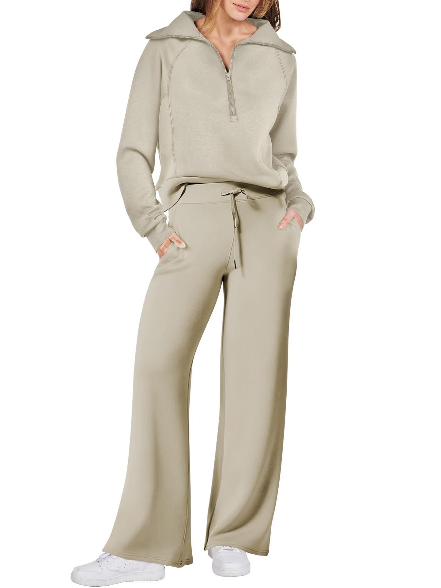 Stijlvolle lounge set met lange mouwen – Berken Modehuis-Nederland