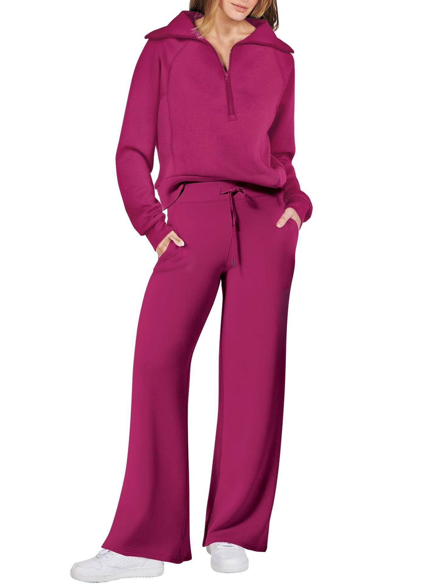 Stijlvolle lounge set met lange mouwen – Berken Modehuis-Nederland