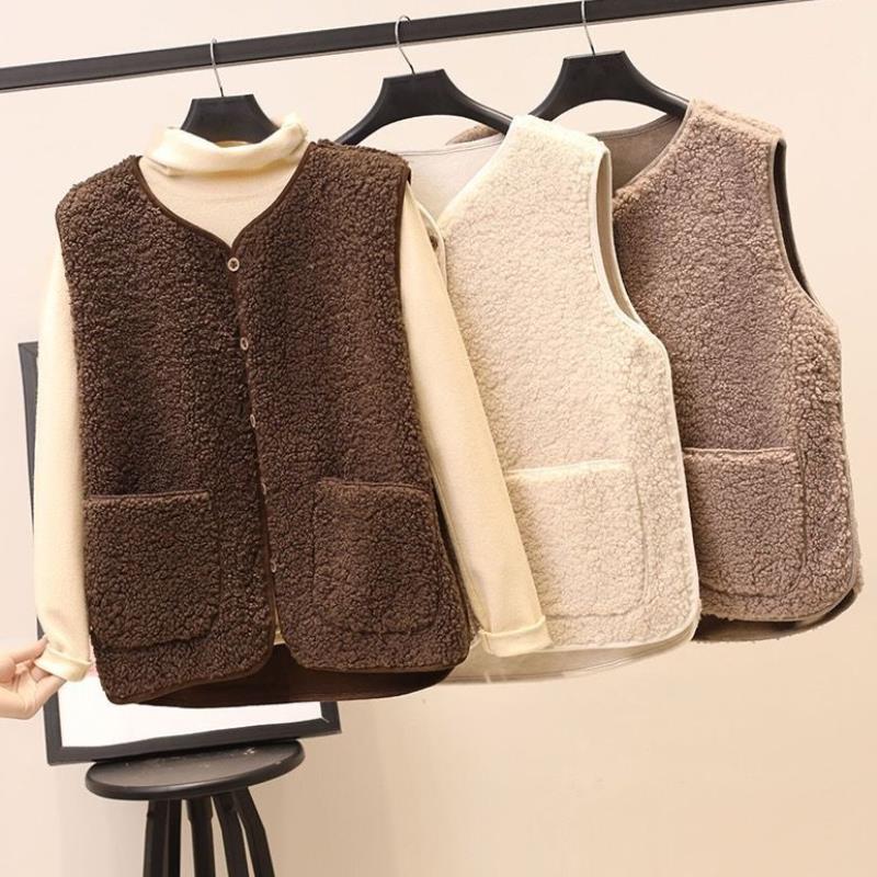 Kuscheliger Damen-Teddy-Weste | Kurz Modehuis-Nederland