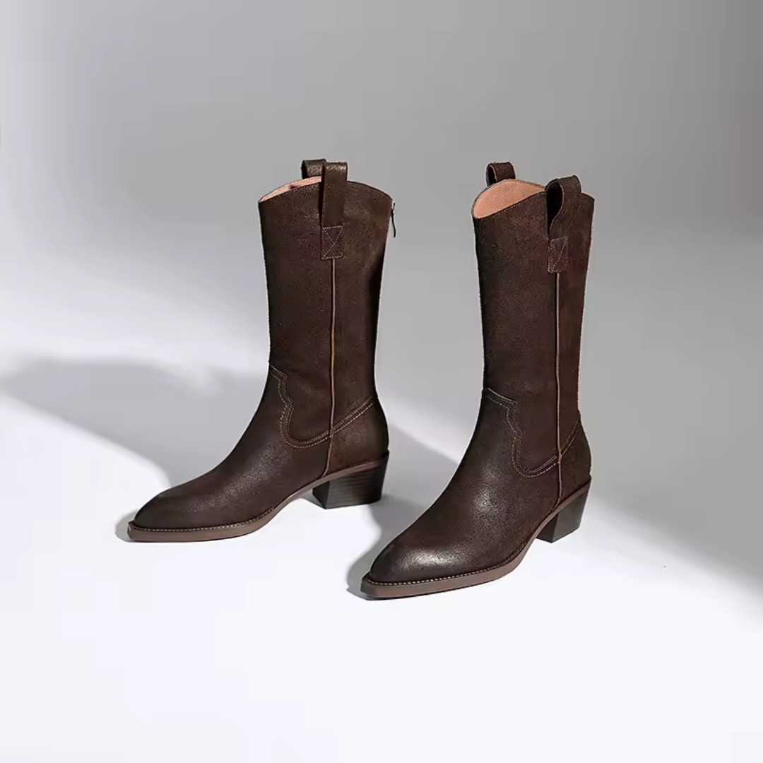 Roosy | Dames western mid-calf laarzen Modehuis-Nederland