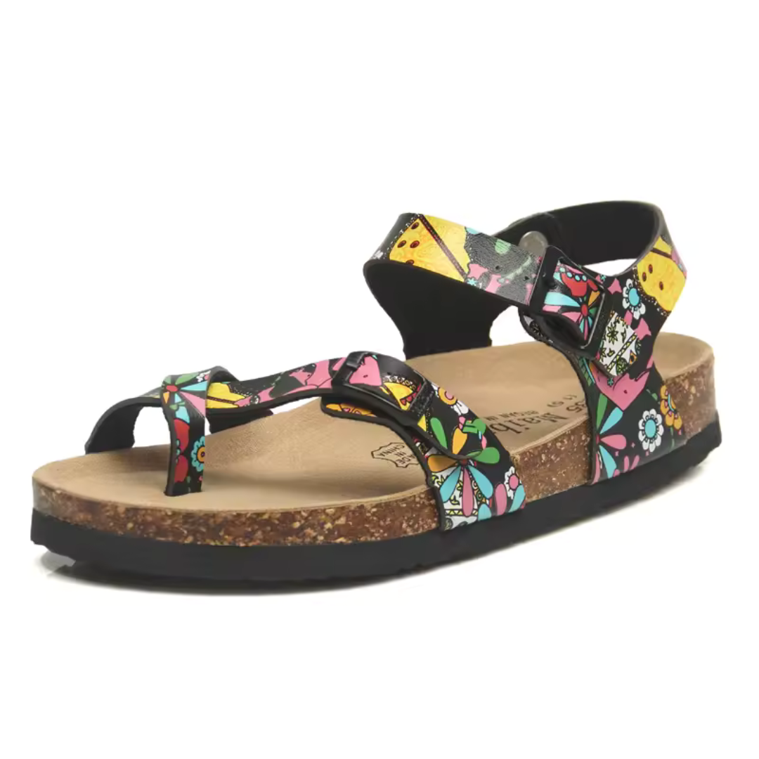 Romina | Dames sandalen met open teen, enkelband en verstelbare gespen Modehuis-Nederland