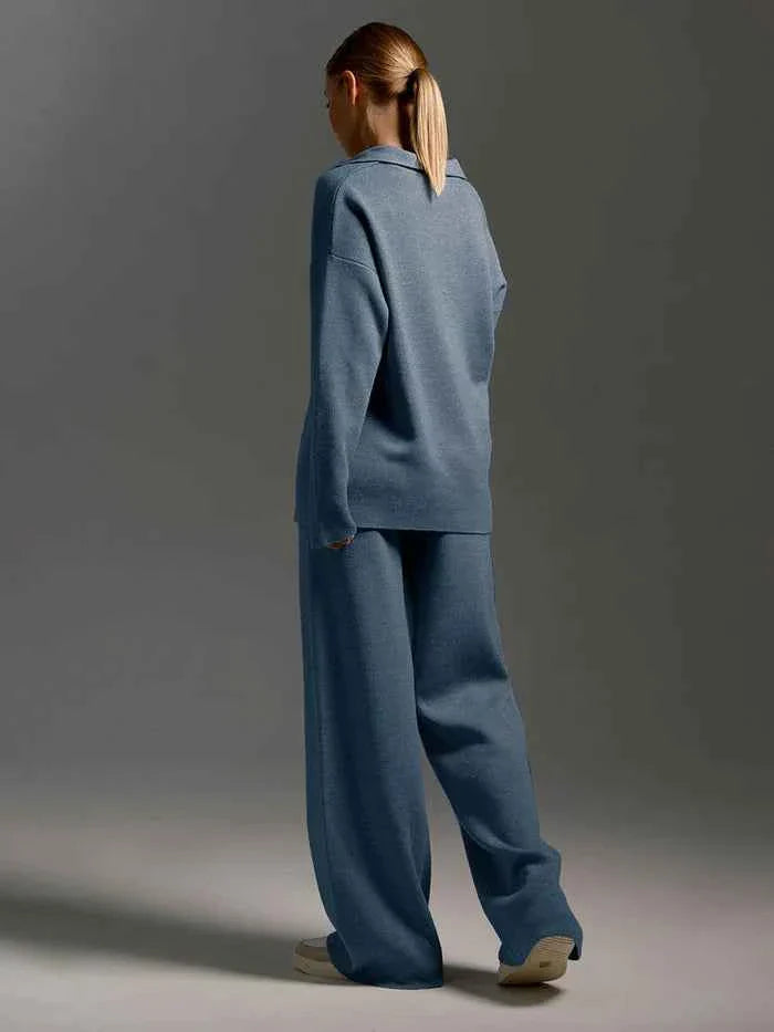 Zweiteiliges Set mit Pullover und weiter Hose Modehuis-Nederland