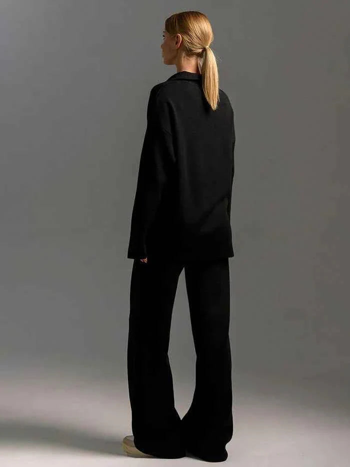 Zweiteiliges Set mit Pullover und weiter Hose Modehuis-Nederland