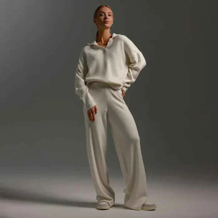 Zweiteiliges Set mit Pullover und weiter Hose Modehuis-Nederland