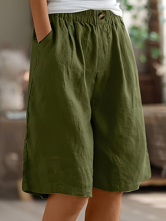 Laya | Wijde stretchshort met comfortband Modehuis-Nederland