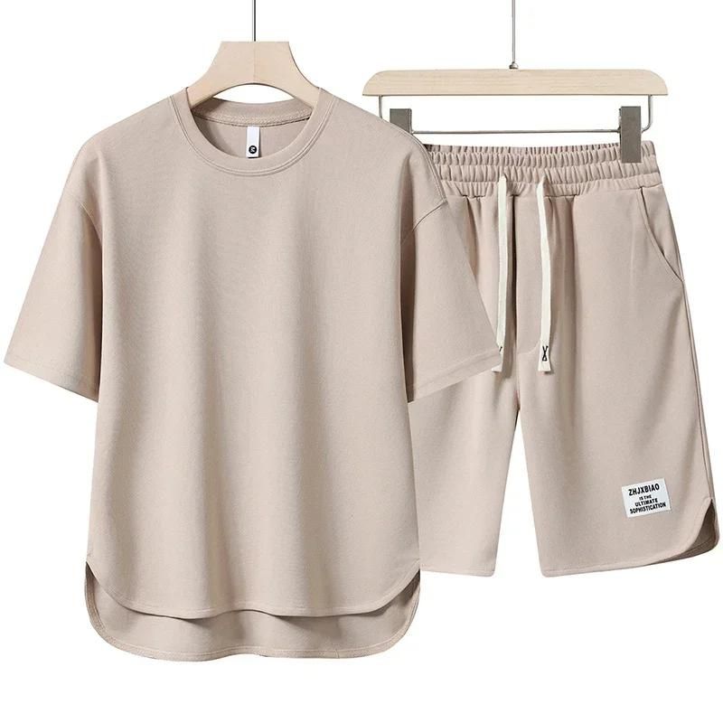 Heren Zomer Set Oversized Lichtgewicht Comfort – Velanso Modehuis-Nederland