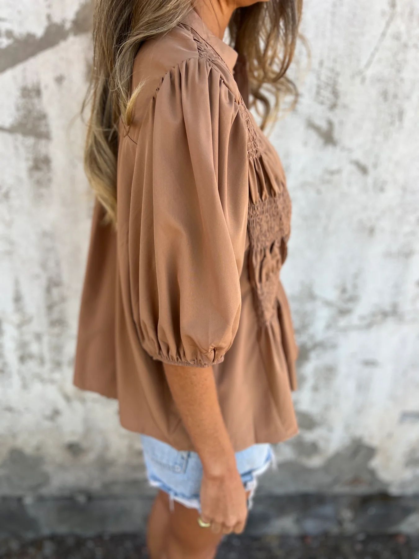 ELIZA™ - Pleated Button-Up Blouse Modehuis-Nederland