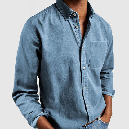 Heren Casual Katoenen Basis Overhemd Modehuis-Nederland