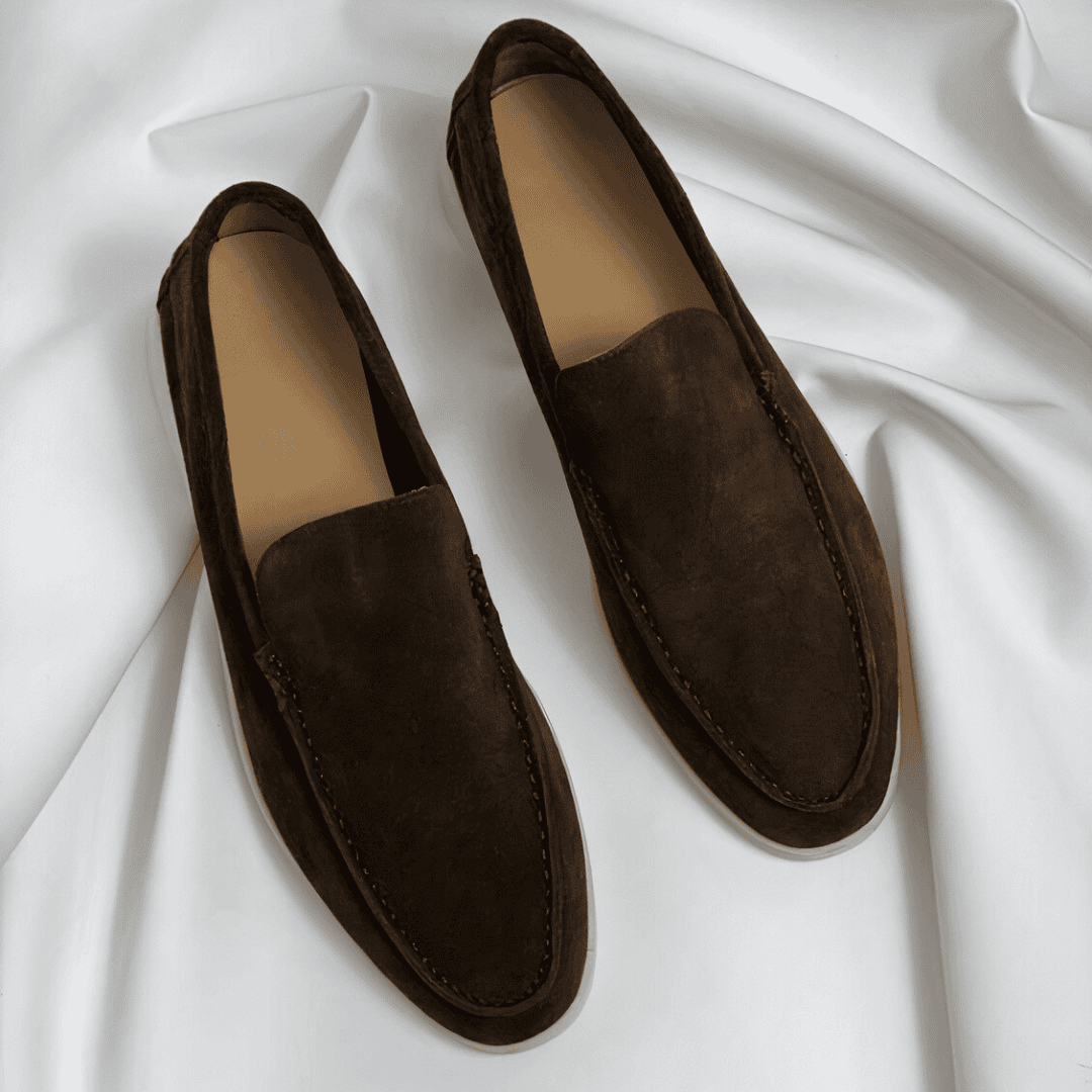 Heren loafers met laag uitgesneden ontwerp en subtiele afwerking Modehuis-Nederland