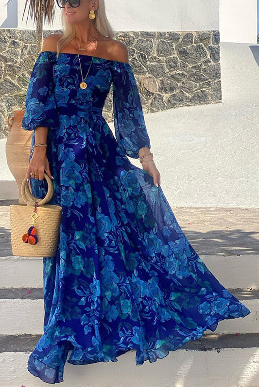 Calista | Floral Off-Shoulder Maxi Dress Modehuis-Nederland