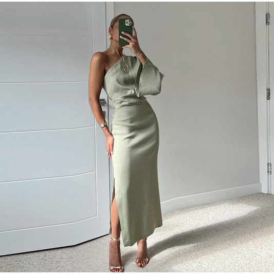 Penny - Mode casual geplooide sudress Modehuis-Nederland