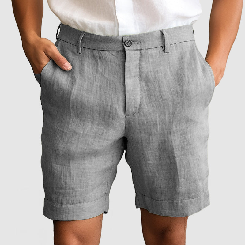 Heren Casual Katoenen Linnen Shorts Modehuis-Nederland