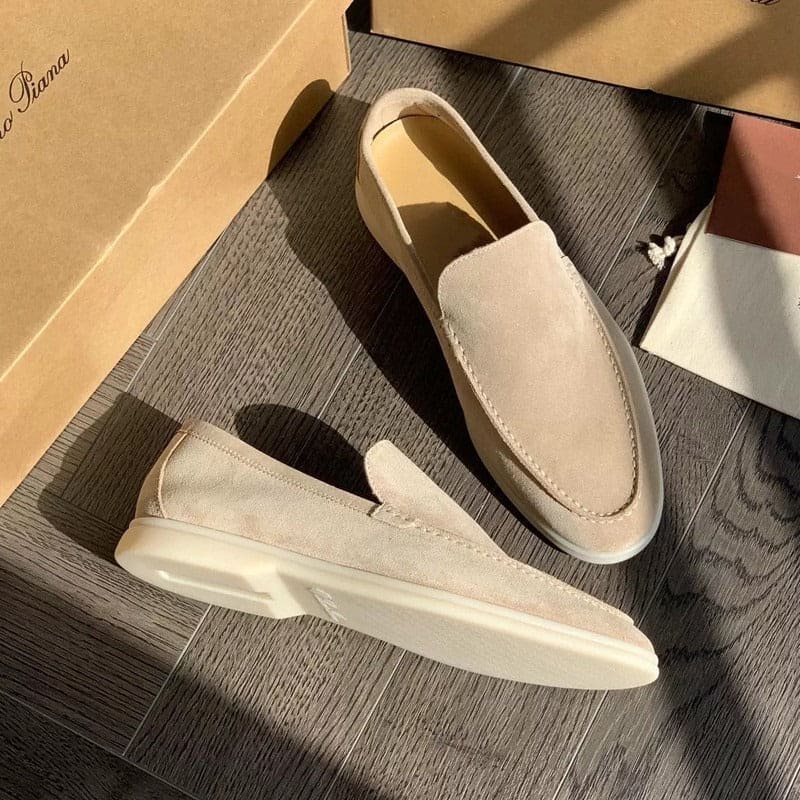 Heren loafers met laag uitgesneden ontwerp en subtiele afwerking Modehuis-Nederland