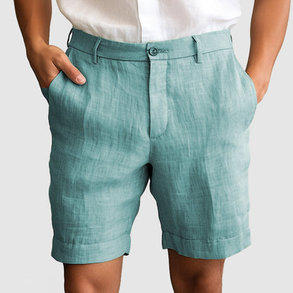 Heren Casual Katoenen Linnen Shorts Modehuis-Nederland