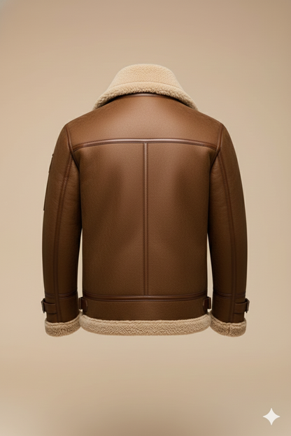 Markus Aviator Jacket Shearling Kraag Heren